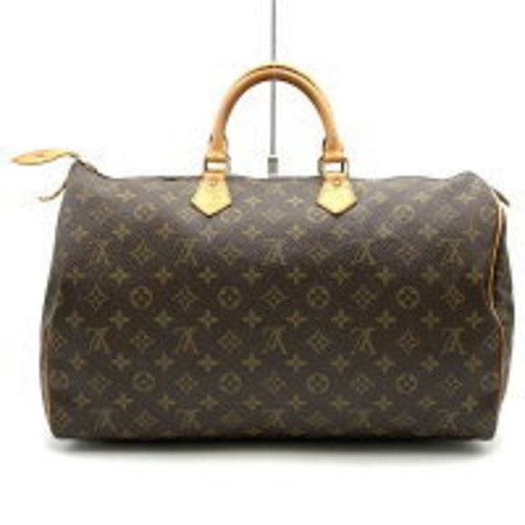 Louis Vuitton Canvas Monogram Brown Bag Handbag Boston - Picture 1 of 9